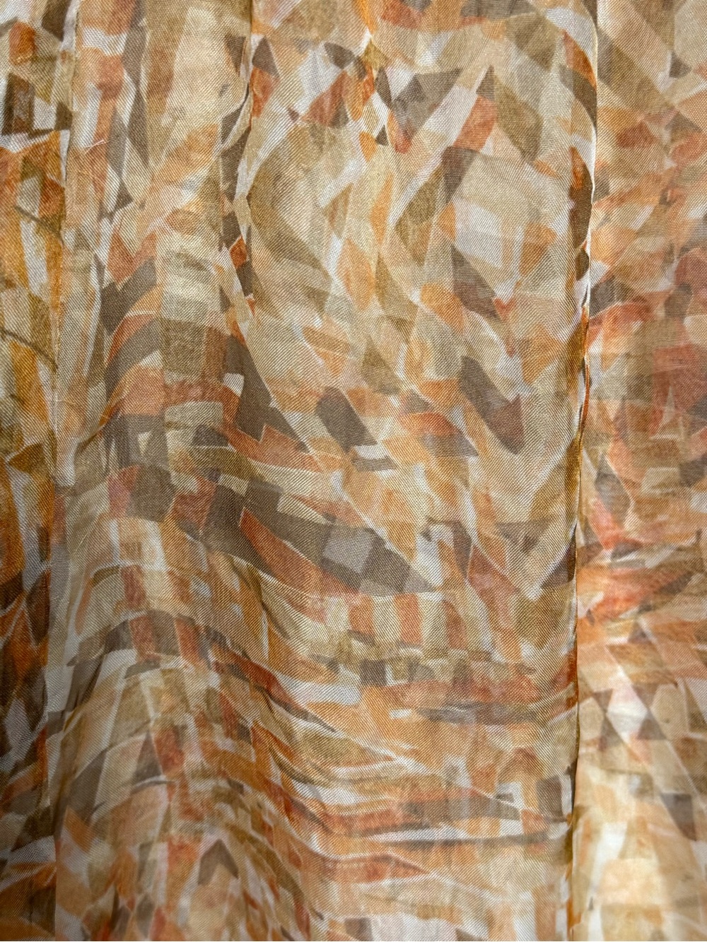 Collection XIIX Ltd. sheer wide-leg palazzo pants abstract geometric print - Picture 5 of 8